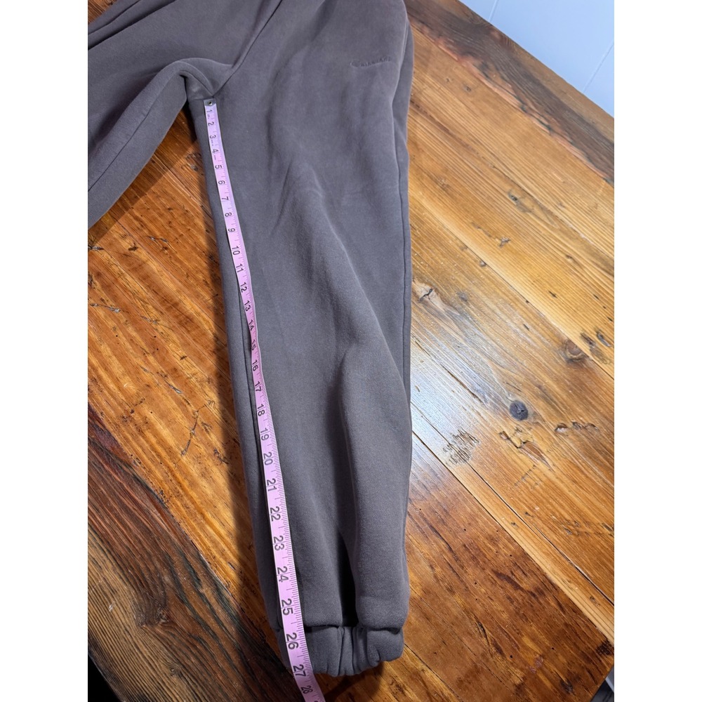 Comfrt Sweatpants Unisex Small Brown Heavyweight Fleece Joggers - Picture 6 of 6